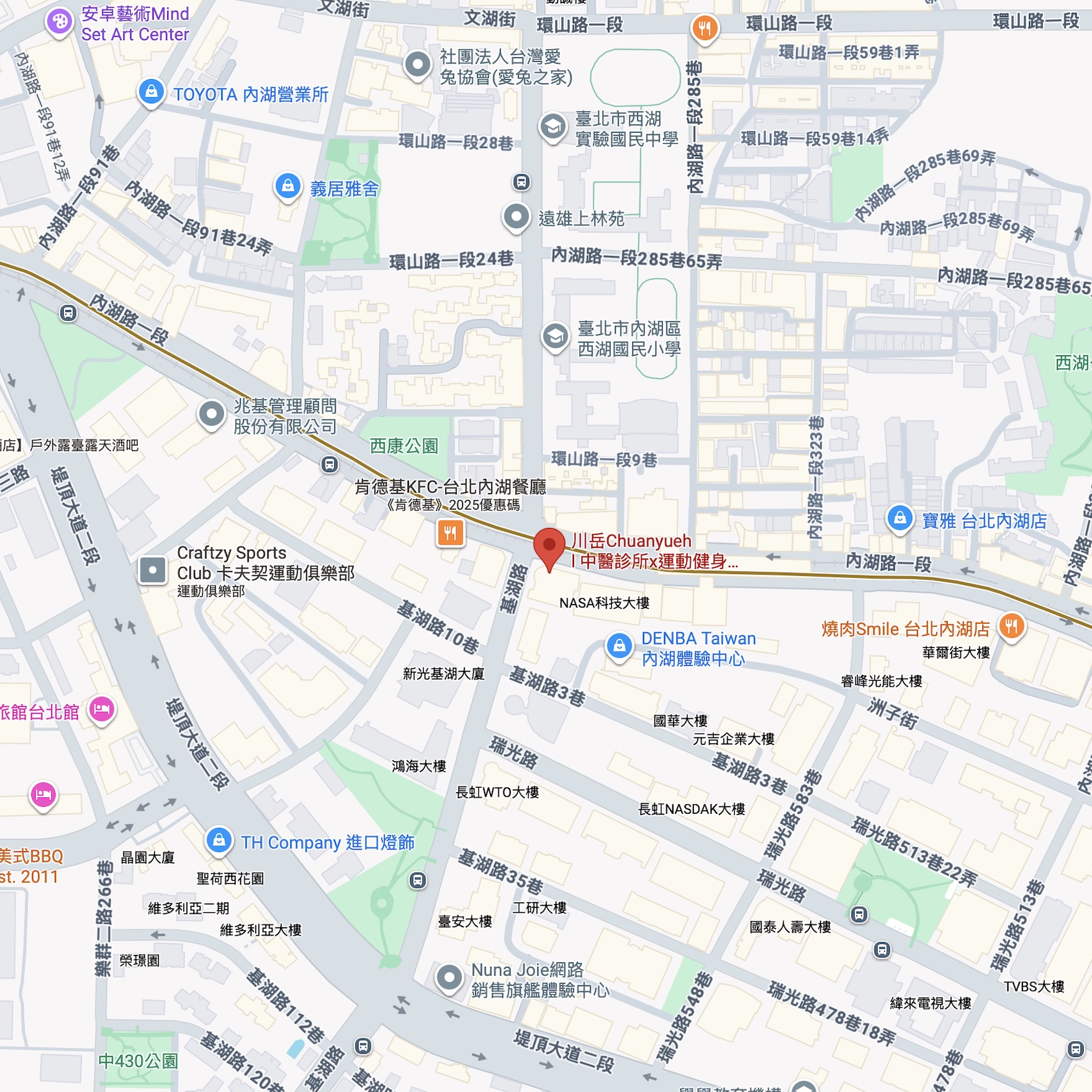 台北分店地圖