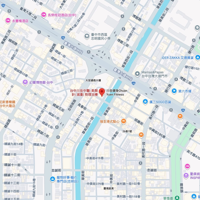 台中分店地圖
